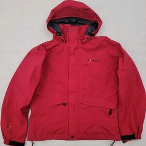 Moonstone Jacket Womens Medium Red Gore Tex Paclite Hooded Waterproof Hiking